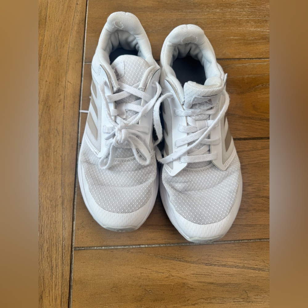 adidas White Athletic Shoes with Breathable Mesh